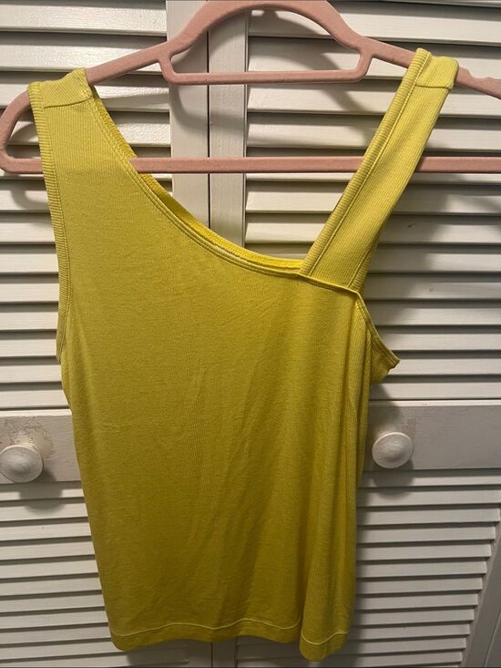 CAbi Tops - #1953* One-Shoulder Yellow Tank Top